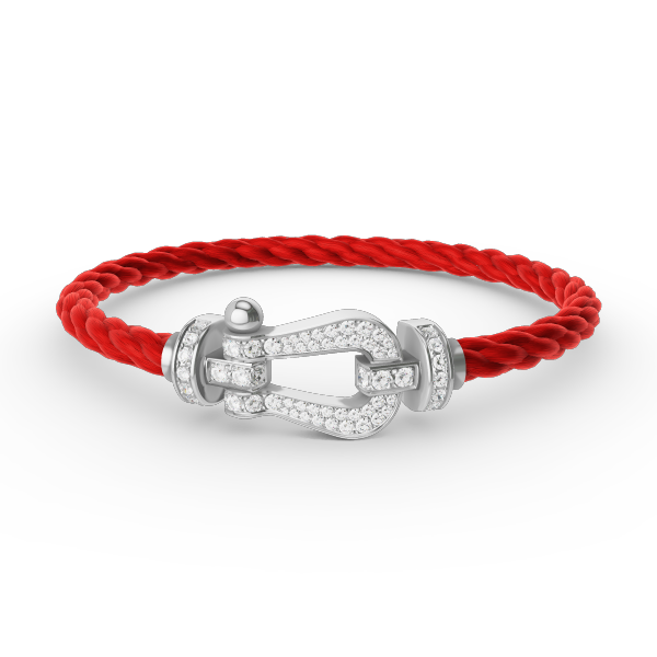 [Eterna Jewels]FORCE LARGE HORSESHOE FULL DIAMOND BRACELET SILVER