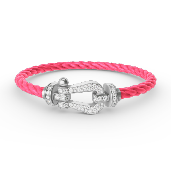 [Eterna Jewels]FORCE LARGE HORSESHOE FULL DIAMOND BRACELET SILVER