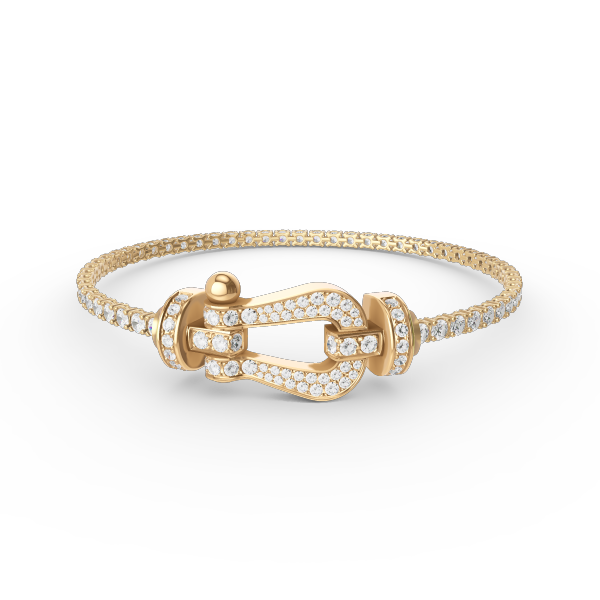[Eterna Jewels]FORCE  LARGE HORSESHOE FULL DIAMOND TENNIS BRACELET