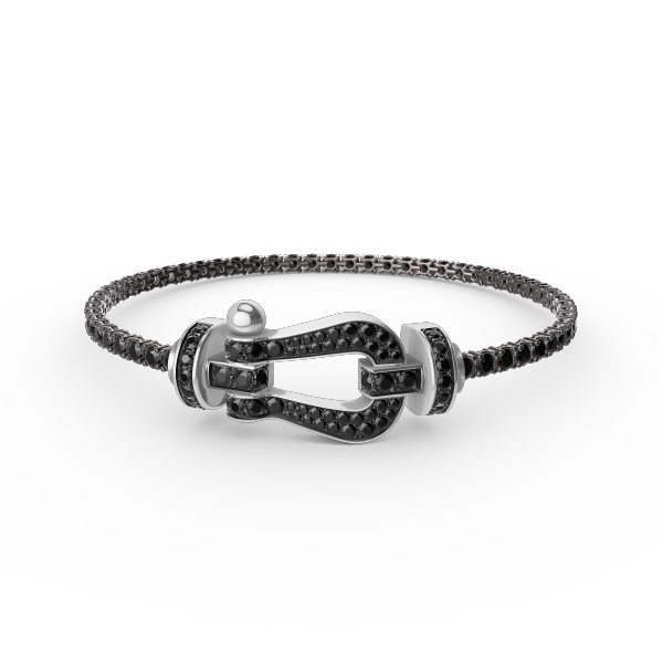 [Eterna Jewels]FORCE  LARGE HORSESHOE FULL DIAMOND TENNIS BRACELET
